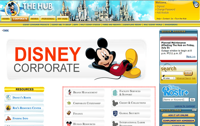Disney Hub Login Portal