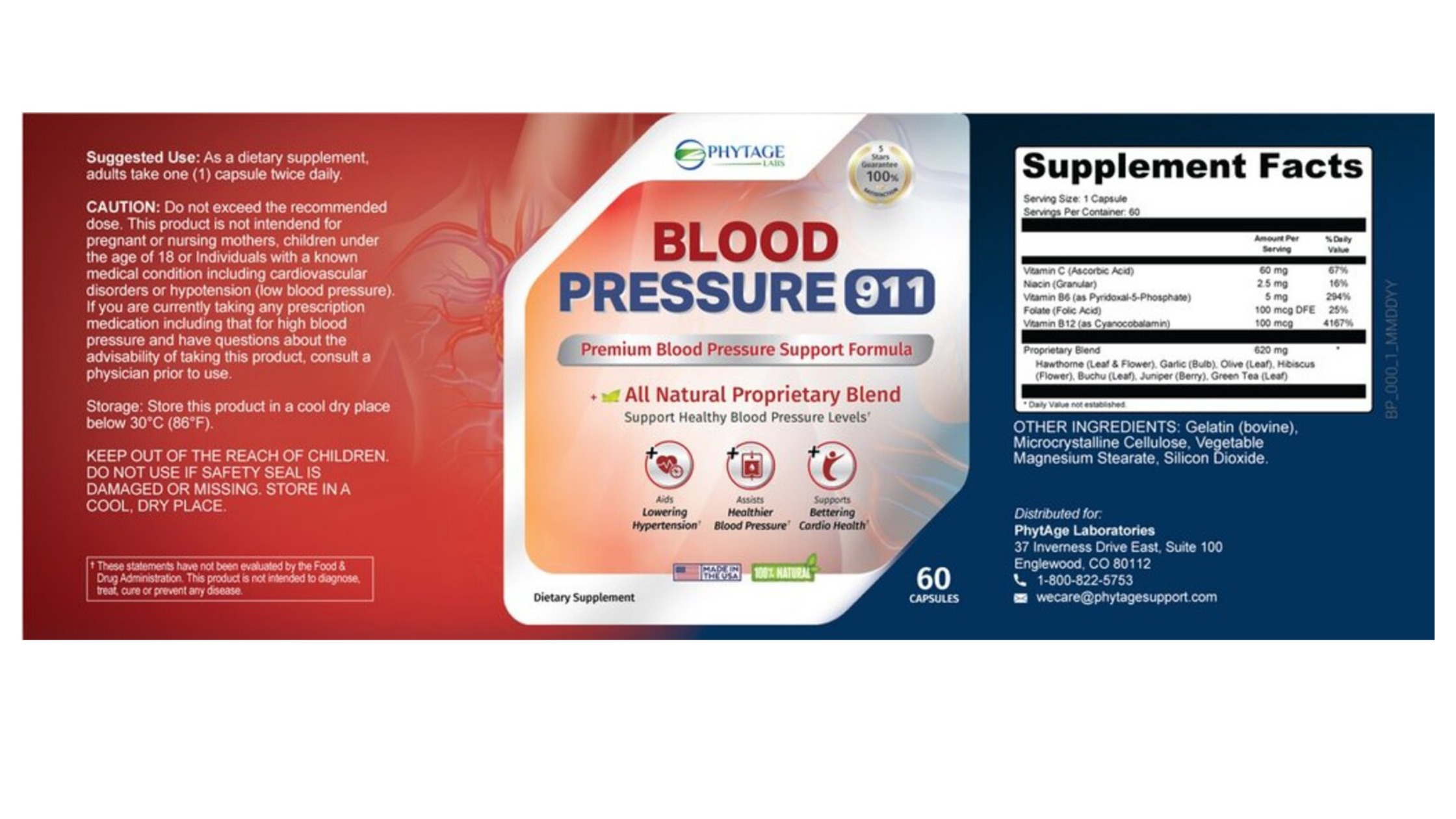 Blood Pressure 911 Dosage & Usage