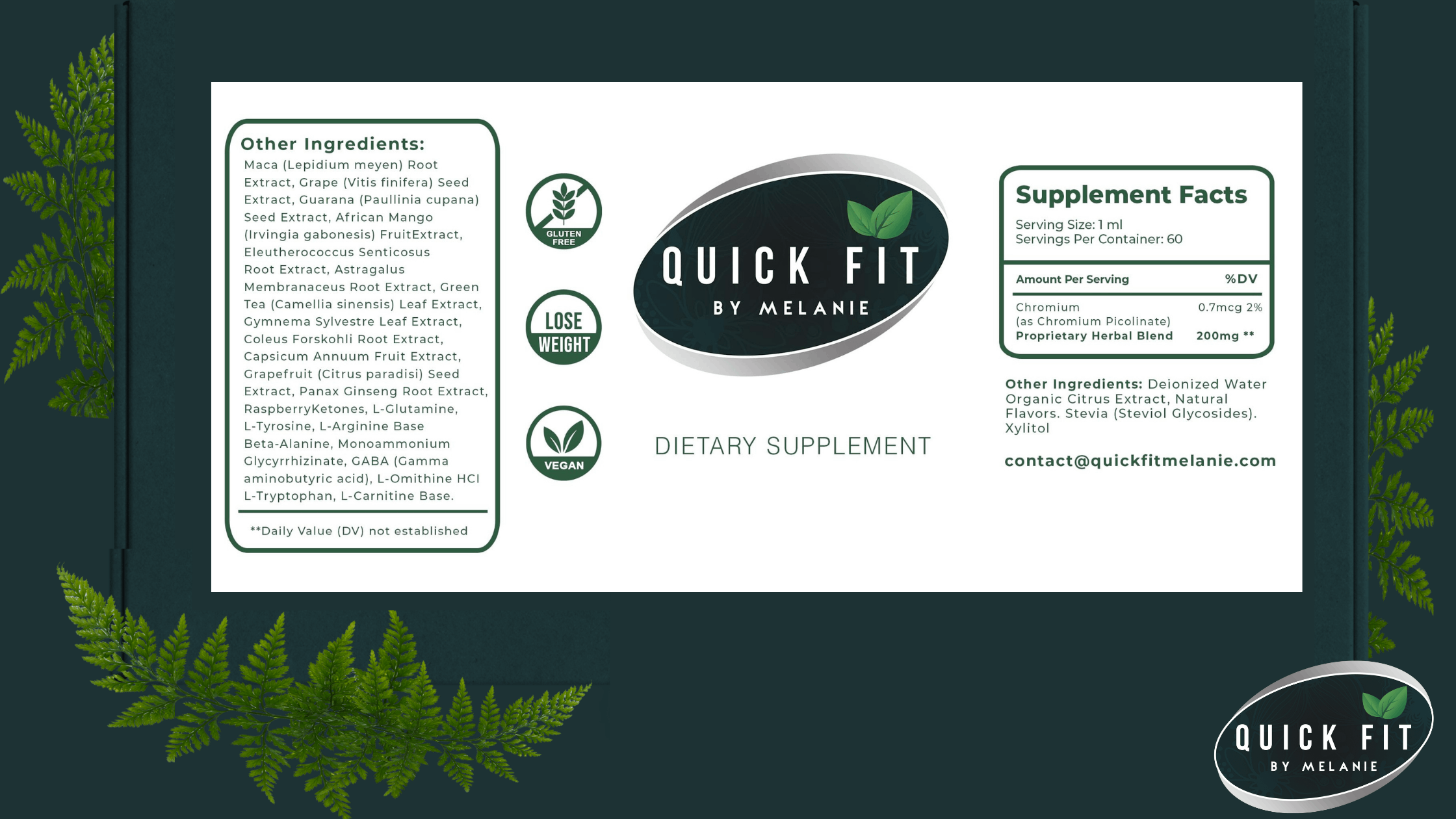 Quick Fit By Melanie Dosage