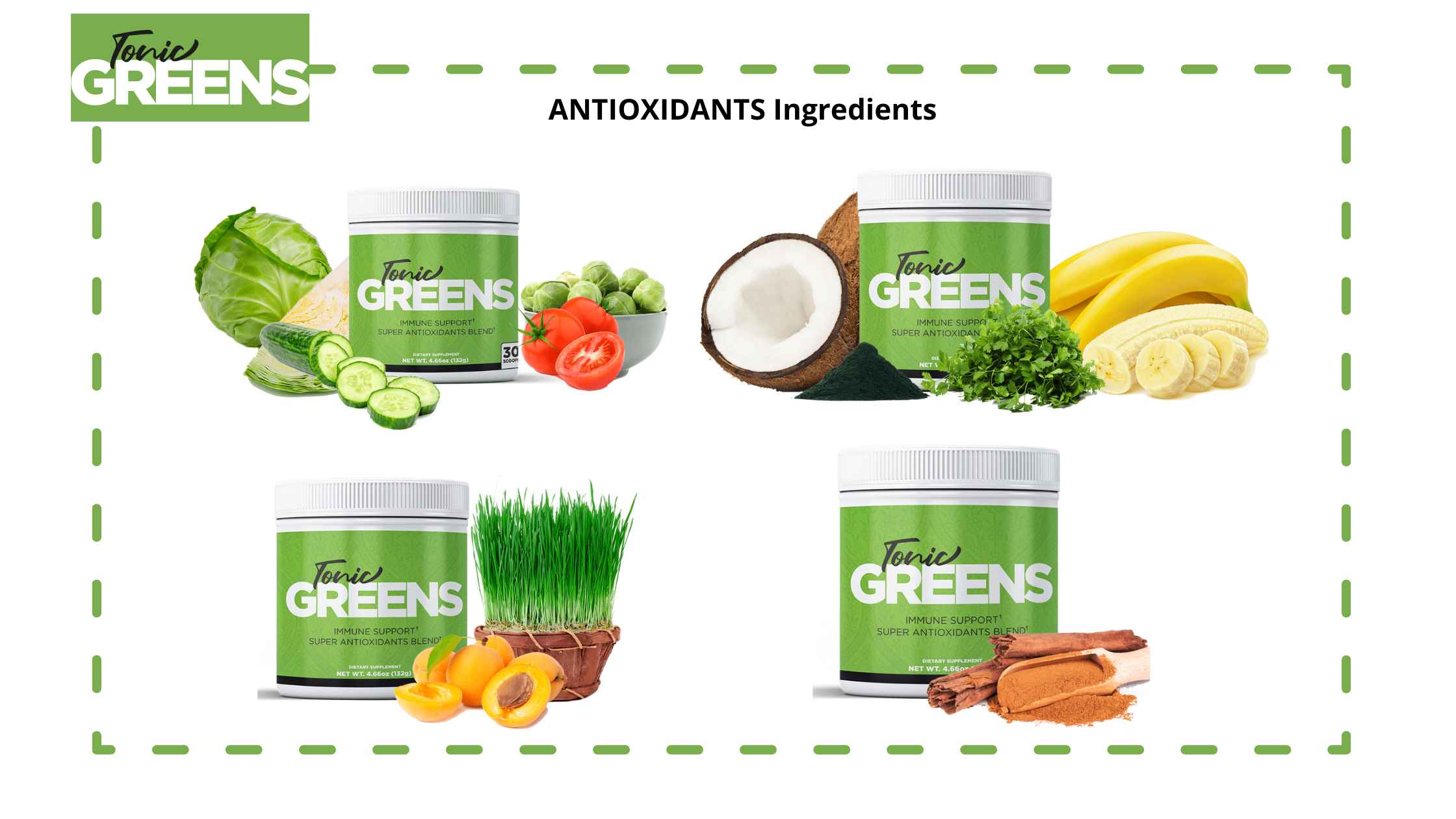 Tonic Greens Antioxidant Ingredients