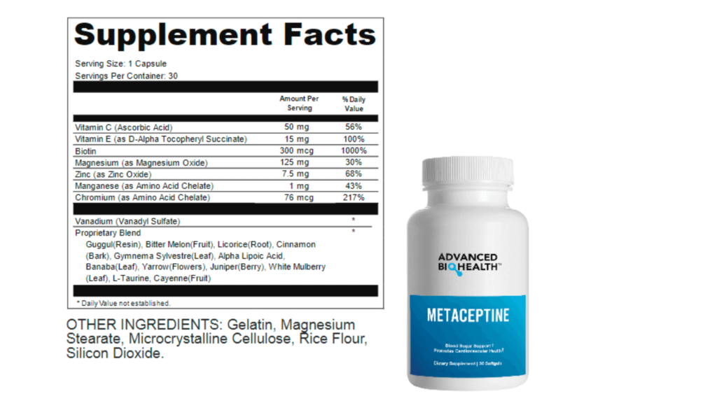 Metaceptine Dosage