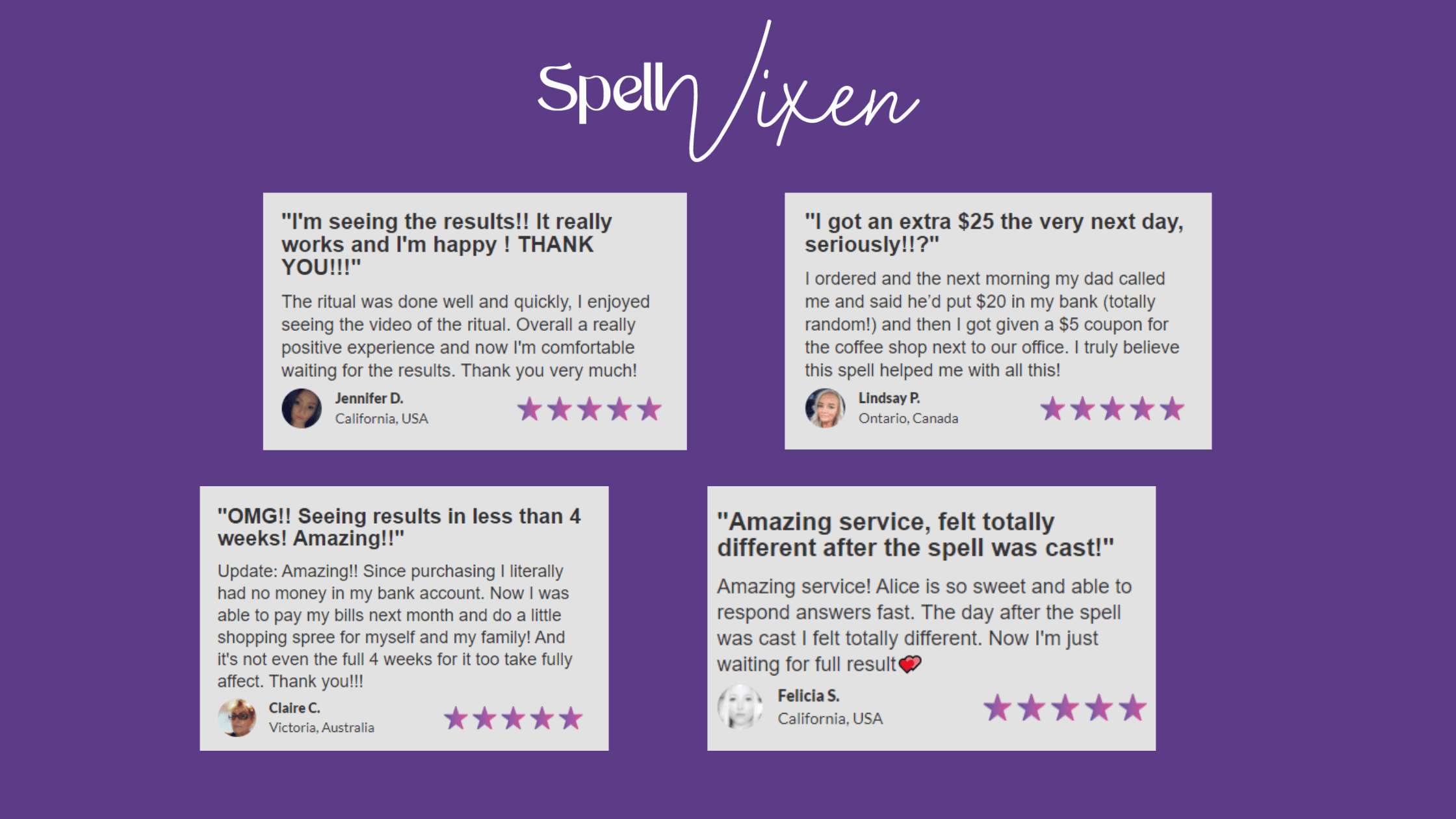 SpellVixen Customer Reviews