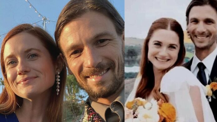 Bonnie Wright and Andrew Lococo, her husband Together We Will See The Sights Of Florence