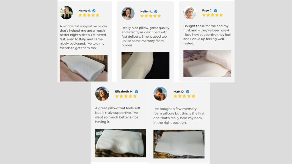 Derila Pillow Customer Reviews