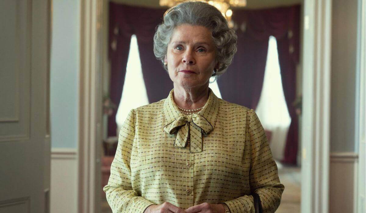 Imelda Staunton CBE as Queen Elizabeth II
