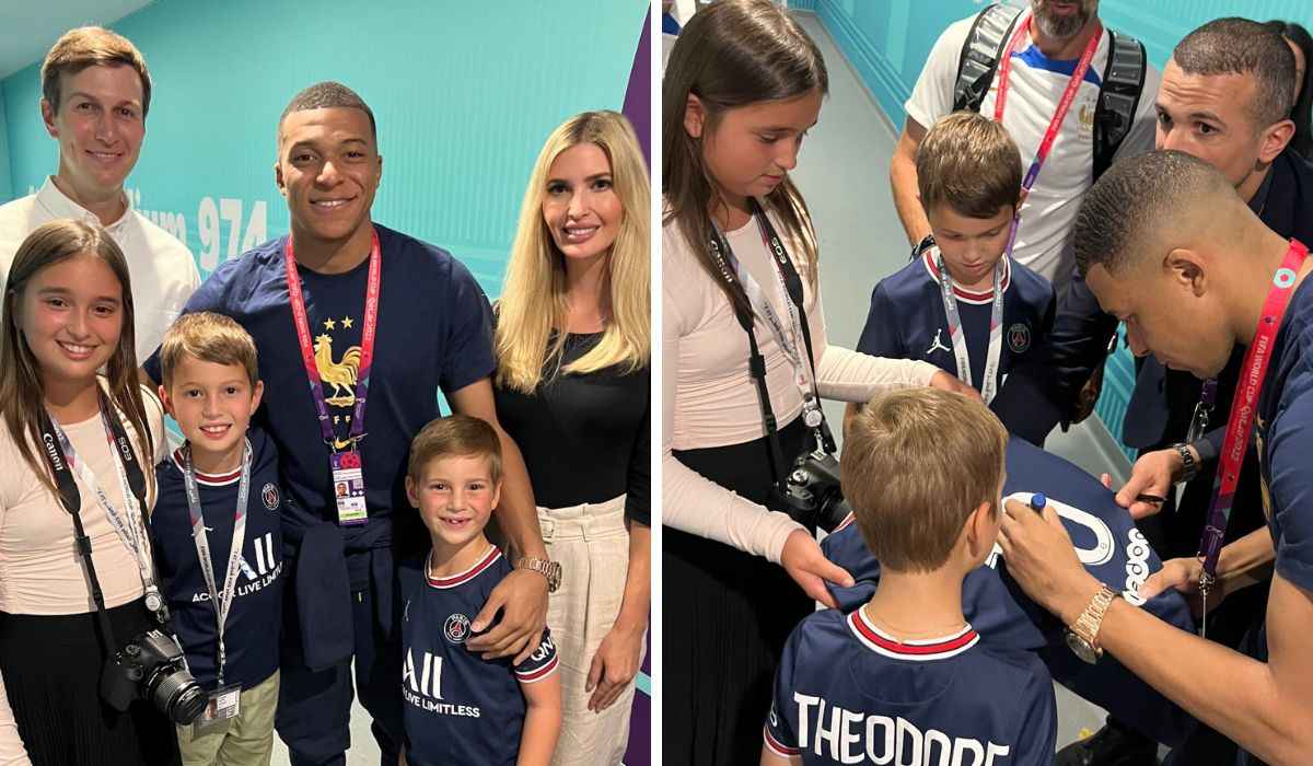 Mbappe Poses With Donald Trump’s Pretty Daughter